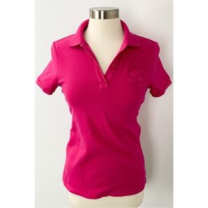 Express Big Lion Polo Embroidered Logo Pink Large INV181